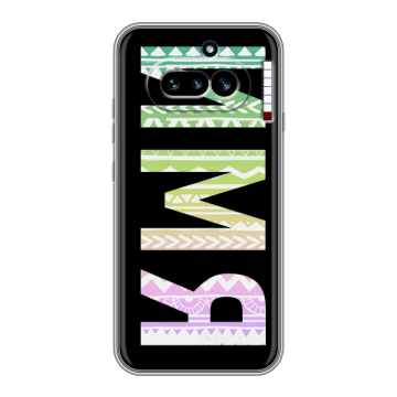 Силиконовый чехол на Nothing Phone (4a) с принтом ИМЯ