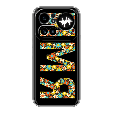 Силиконовый чехол на Nothing Phone (4a) Pro с принтом ИМЯ