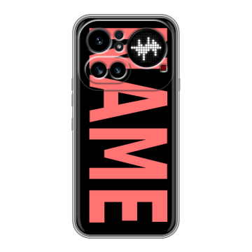 Силиконовый чехол на Nothing Phone (4a) Pro с принтом NAME