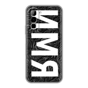 Силиконовый чехол на Infinix Hot 70 с принтом ИМЯ