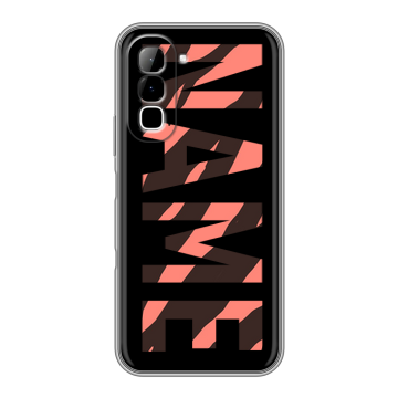 Силиконовый чехол на Infinix Hot 70 с принтом NAME