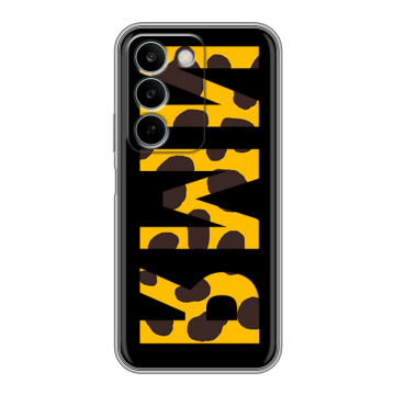 Силиконовый чехол на Realme C83 с принтом ИМЯ