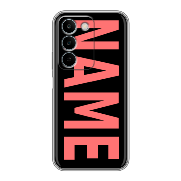 Силиконовый чехол на Realme C83 с принтом NAME