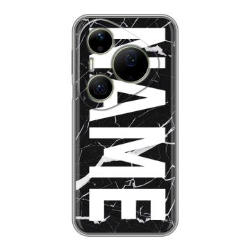 Силиконовый чехол на Huawei Pura 90 Pro Max с принтом NAME