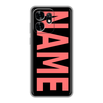 Силиконовый чехол на Honor X6D с принтом NAME