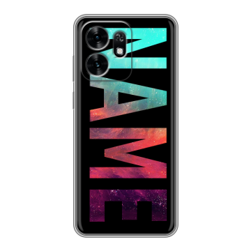 Силиконовый чехол на Honor X6D с принтом NAME