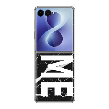 Пластиковый чехол на Samsung Galaxy Z Flip 8 с принтом NAME