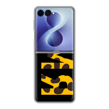 Пластиковый чехол на Samsung Galaxy Z Flip 8 с принтом ИМЯ