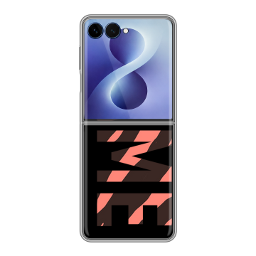 Пластиковый чехол на Samsung Galaxy Z Flip 8 с принтом NAME