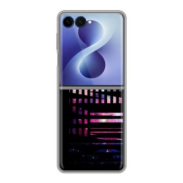 Пластиковый чехол на Samsung Galaxy Z Flip 8 с принтом ФАМИЛИЯ
