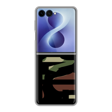 Пластиковый чехол на Samsung Galaxy Z Flip 8 с принтом NAME