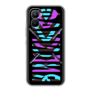 Силиконовый чехол на Infinix GT 50 Pro с принтом ФАМИЛИЯ