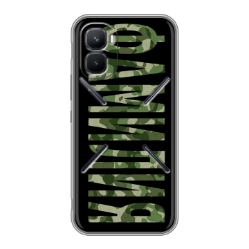 Силиконовый чехол на Infinix GT 50 Pro с принтом ФАМИЛИЯ