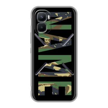 Силиконовый чехол на Infinix GT 50 Pro с принтом NAME