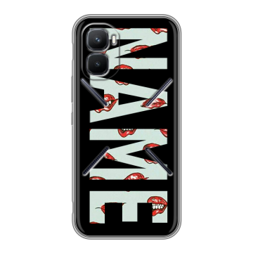 Силиконовый чехол на Infinix GT 50 Pro с принтом NAME