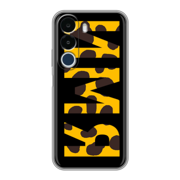 Силиконовый чехол на Realme P4x с принтом ИМЯ