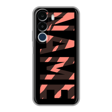 Силиконовый чехол на Realme P4x с принтом NAME