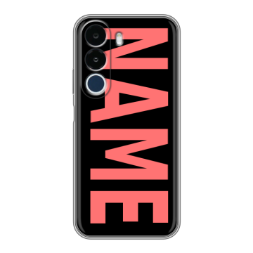 Силиконовый чехол на Realme P4x с принтом NAME