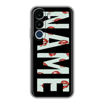 Силиконовый чехол на Realme P4x с принтом NAME