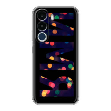 Силиконовый чехол на Realme P4x с принтом ИМЯ