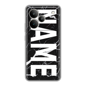 Силиконовый чехол на Realme P4 с принтом NAME