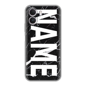 Силиконовый чехол на Realme P4 Lite с принтом NAME