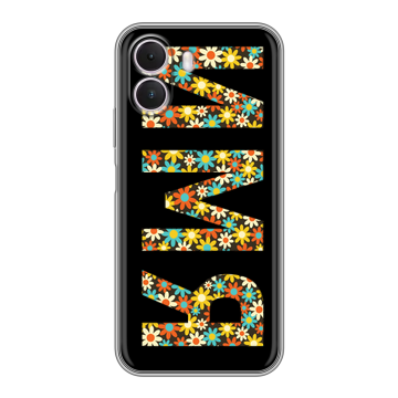 Силиконовый чехол на Realme P4 Lite с принтом ИМЯ