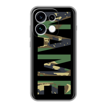 Силиконовый чехол на OPPO Reno16 с принтом NAME
