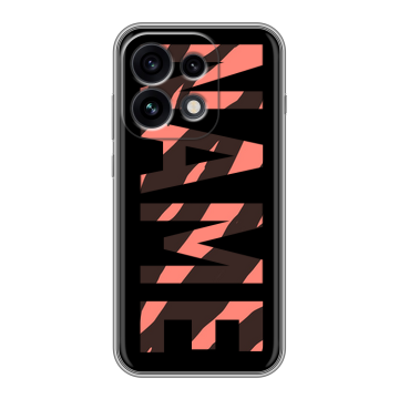 Силиконовый чехол на OPPO Reno 16 Pro с принтом NAME