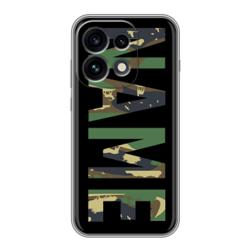 Силиконовый чехол на OPPO Reno 16 Pro с принтом NAME
