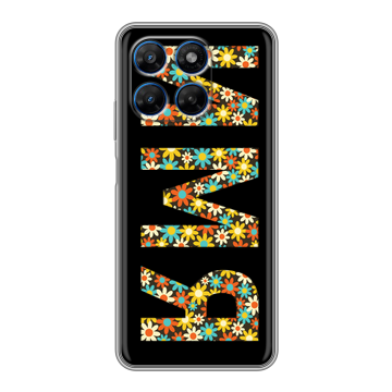 Силиконовый чехол на Motorola Moto G37 с принтом ИМЯ