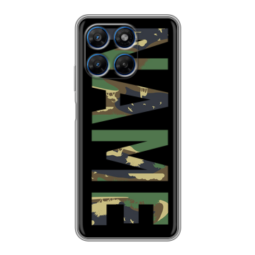 Силиконовый чехол на Motorola Moto G37 с принтом NAME