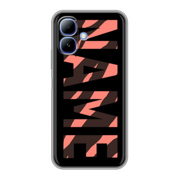 Силиконовый чехол на Infinix Smart 20 с принтом NAME