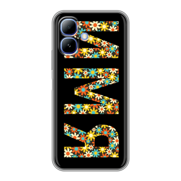 Силиконовый чехол на Infinix Smart 20 с принтом ИМЯ