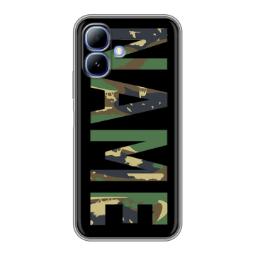 Силиконовый чехол на Infinix Smart 20 с принтом NAME