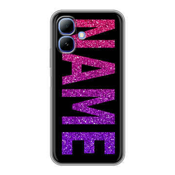 Силиконовый чехол на Infinix Smart 20 с принтом NAME