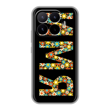 Силиконовый чехол на Xiaomi 17T с принтом ИМЯ