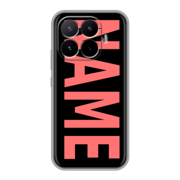 Силиконовый чехол на Xiaomi 17T с принтом NAME