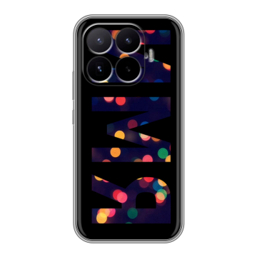 Силиконовый чехол на Xiaomi 17T с принтом ИМЯ