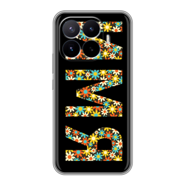 Силиконовый чехол на Xiaomi 17T Pro с принтом ИМЯ