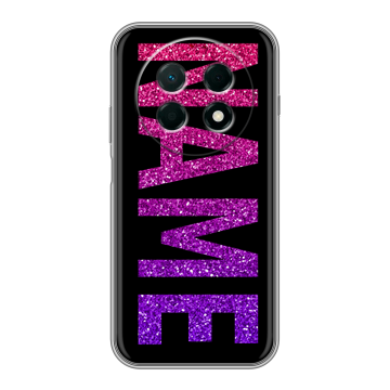 Силиконовый чехол на Huawei Nova 15 Max с принтом NAME