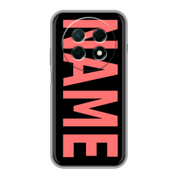 Силиконовый чехол на Huawei Nova 15 Max с принтом NAME