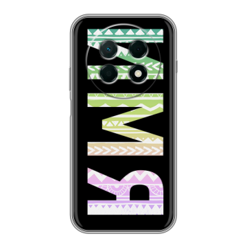 Силиконовый чехол на Huawei Nova 15 Max с принтом ИМЯ