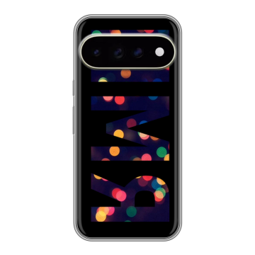 Силиконовый чехол на Google Pixel 11 Pro XL с принтом ИМЯ