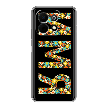 Силиконовый чехол на Huawei Nova Y74 с принтом ИМЯ