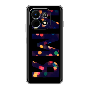 Силиконовый чехол на Huawei Nova Y74 с принтом ИМЯ