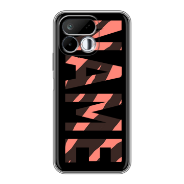 Силиконовый чехол на Realme 16T с принтом NAME