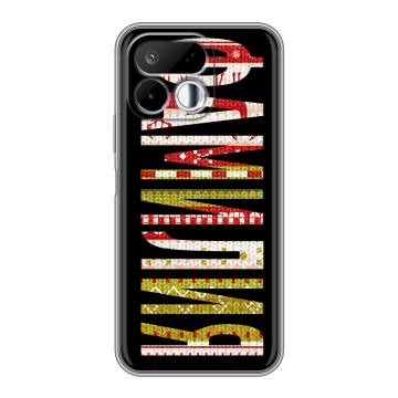 Силиконовый чехол на Realme 16T с принтом ФАМИЛИЯ