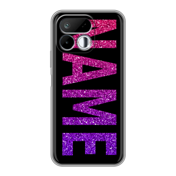 Силиконовый чехол на Realme 16T с принтом NAME