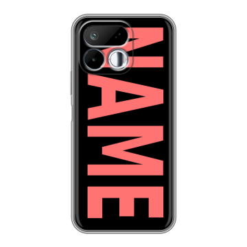 Силиконовый чехол на Realme 16T с принтом NAME
